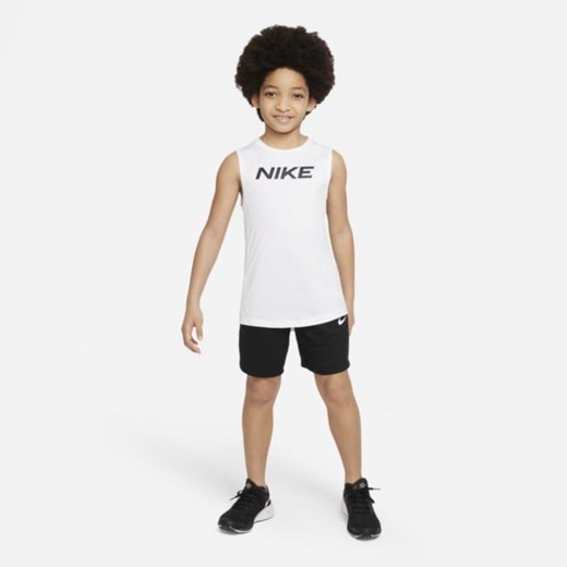 Koszulka bez rękawów dla dużych dzieci (chłopców) Nike Pro - Biel Nike L Nike poland