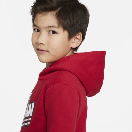 Bluza z kapturem dla małych dzieci Jordan - Czerwony Jordan 38.5 Nike poland