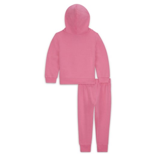 Zestaw bluza z kapturem i spodnie dla niemowląt (12–24 M) Jordan - Różowy Jordan 18 Nike poland
