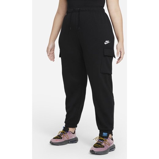 Spodnie damskie Nike Sportswear Essentials (duże rozmiary) - Czerń Nike 2X Nike poland