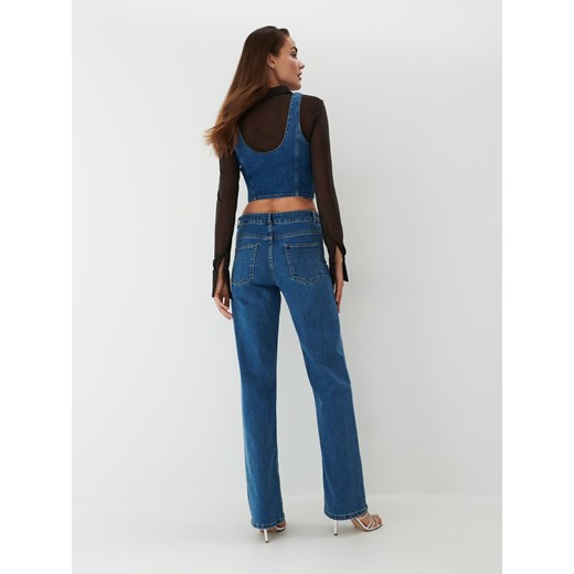 Mohito - Jeansy wide leg - Niebieski Mohito 40 Mohito