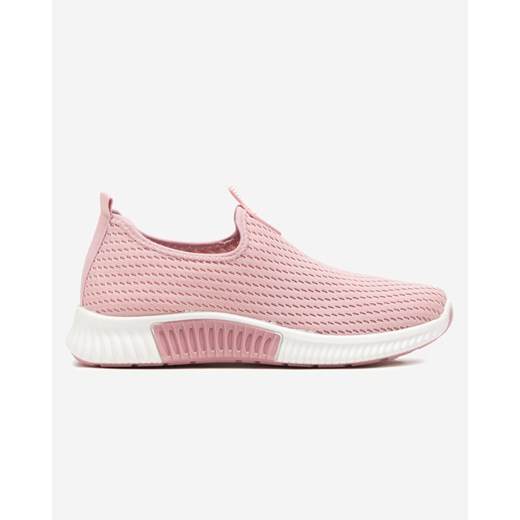 Różowe damskie buty sportowe slip-on Palomena - Obuwie Royalfashion.pl 43 royalfashion.pl