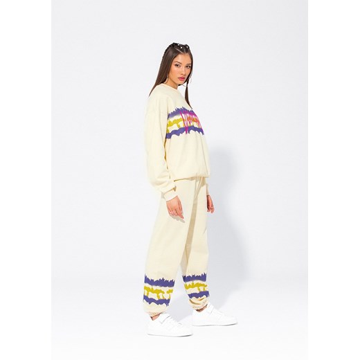 Spodnie dresowe LH fantasy kremowe Local Heroes S Local Heroes