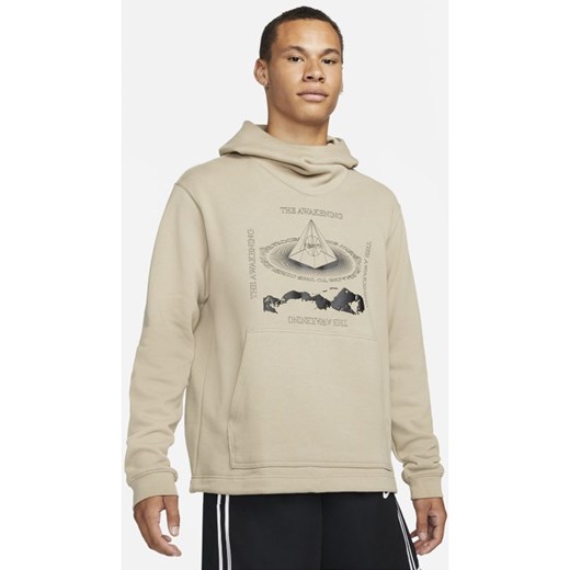 Męska bluza z kapturem Kyrie - Brązowy Nike 2XL Nike poland