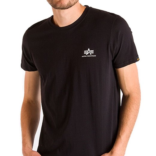 Koszulka Alpha Industries Basic T Small Logo 18850503 - czarna Alpha Industries XL streetstyle24.pl