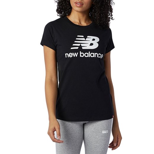 Koszulka New Balance WT91546BK - czarna ze sklepu streetstyle24.pl w kategorii Bluzki damskie - zdjęcie 133661439