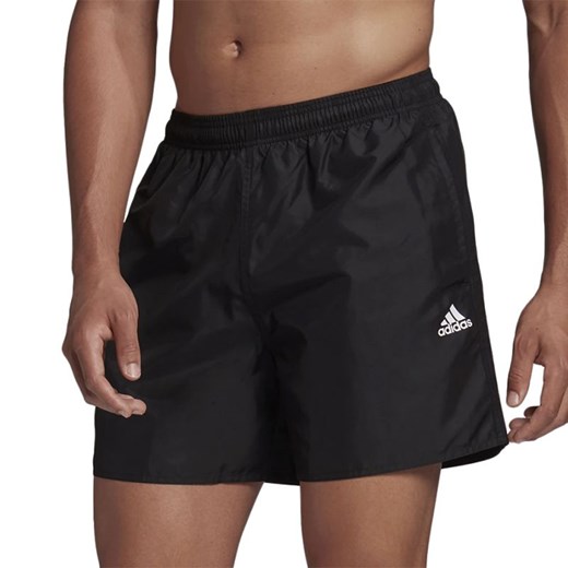 Spodenki adidas Solid Swim Shorts GQ1081 - czarne ze sklepu streetstyle24.pl w kategorii Kąpielówki - zdjęcie 133662856