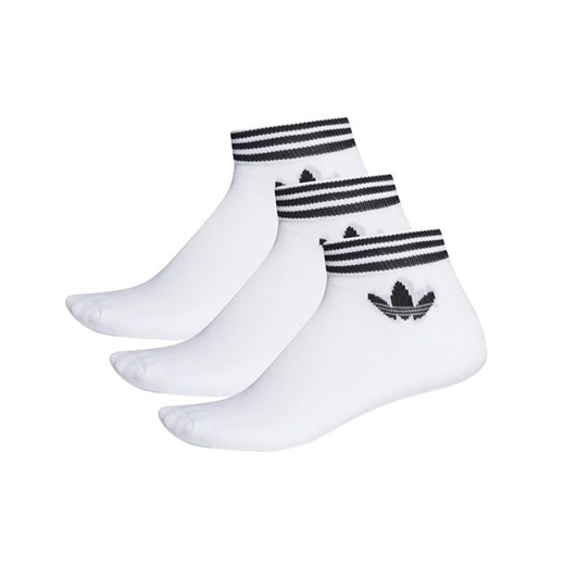 Skarpetki adidas Trefoil Ankle EE1152 - białe ze sklepu streetstyle24.pl w kategorii Skarpetki męskie - zdjęcie 133664115