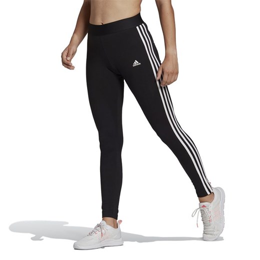 Legginsy adidas Loungewear Essentials 3-Stripes Leggings GL0723 - czarne ze sklepu streetstyle24.pl w kategorii Spodnie damskie - zdjęcie 133664485