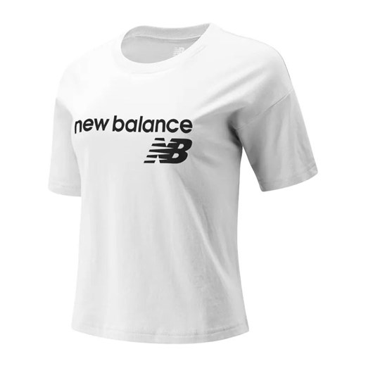Koszulka New Balance WT03805WT - biała ze sklepu streetstyle24.pl w kategorii Bluzki damskie - zdjęcie 133664539