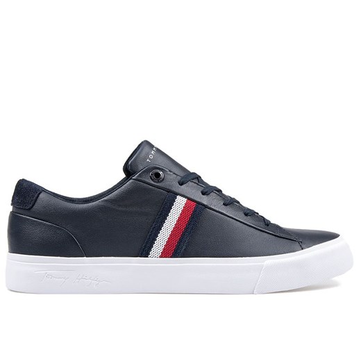Tommy Hilfiger Signature Tape Leather Trainers > FM0FM03397-DW5 Tommy Hilfiger 41 okazyjna cena streetstyle24.pl