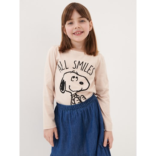 Sinsay - Koszulka Snoopy - Beżowy Sinsay 110 Sinsay