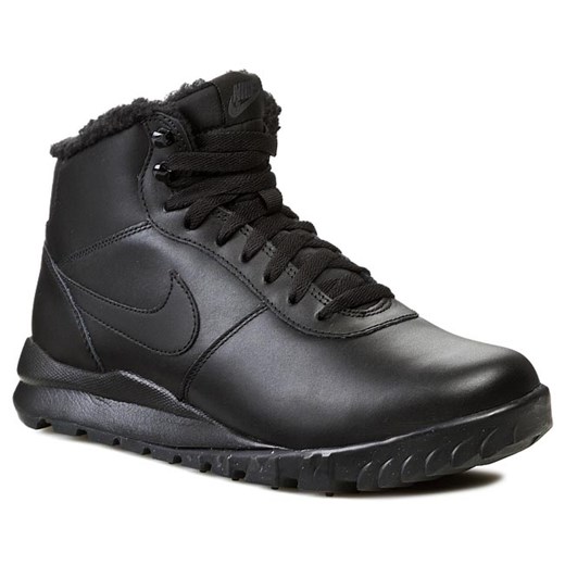 Półbuty NIKE - Nike Hoodland Leather 654887 090 Black/ Anthracite eobuwie-pl szary skórzane