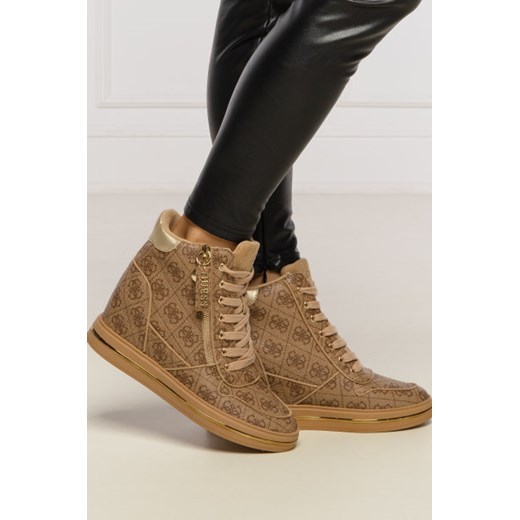 Guess Sneakersy NANGY | z dodatkiem skóry Guess 40 okazja Gomez Fashion Store