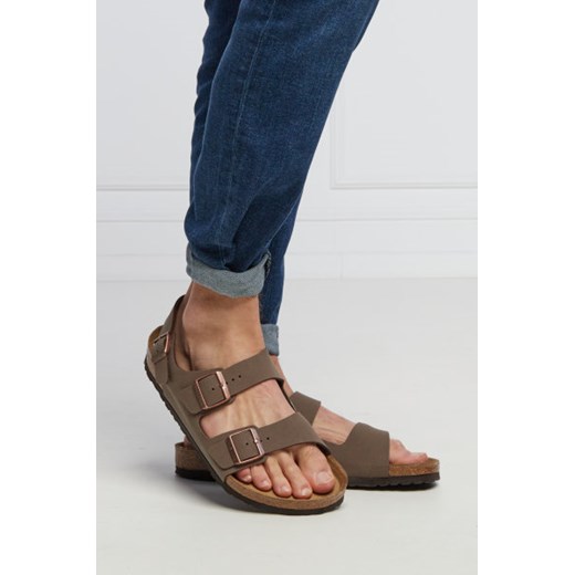 Birkenstock Sandały Milano | z dodatkiem skóry 44 Gomez Fashion Store