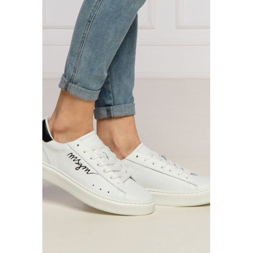 MSGM Skórzane trampki 38 wyprzedaż Gomez Fashion Store