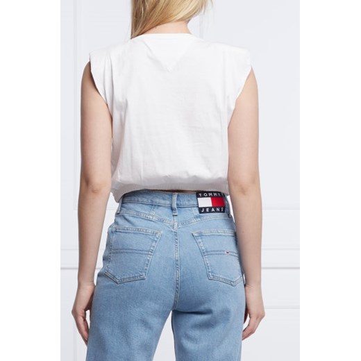 Tommy Jeans T-shirt | Cropped Fit Tommy Jeans XL wyprzedaż Gomez Fashion Store