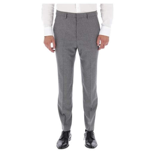 BOSS Wełniane spodnie Pirko | Slim Fit | z dodatkiem kaszmiru 52 wyprzedaż Gomez Fashion Store