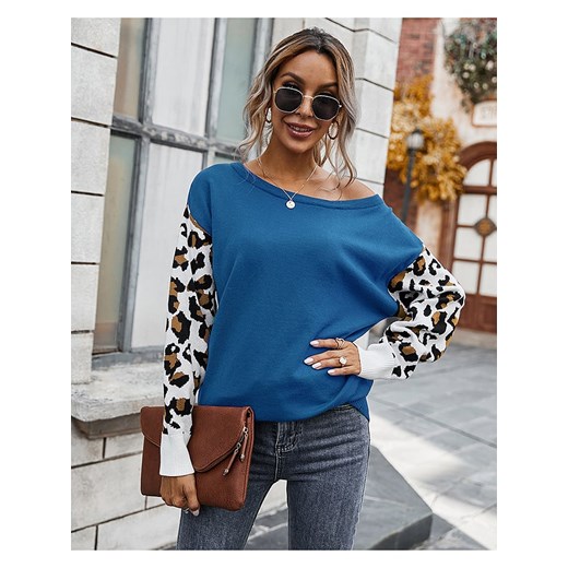 Sweter w kolorze niebieskim Tina S wyprzedaż Limango Polska