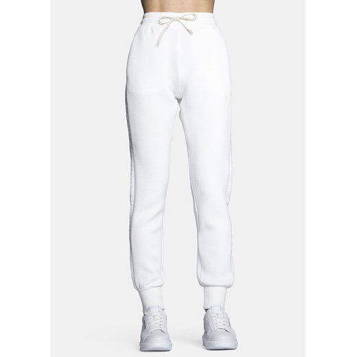 Spodnie dresowe damskie białe Guess Allie Scuba Cuff Pants Guess S Sneaker Peeker