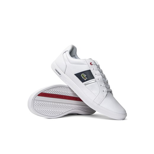 Sneakersy męskie białe Lacoste Europa 0121 1 Sma Lacoste 40.5 okazja Sneaker Peeker