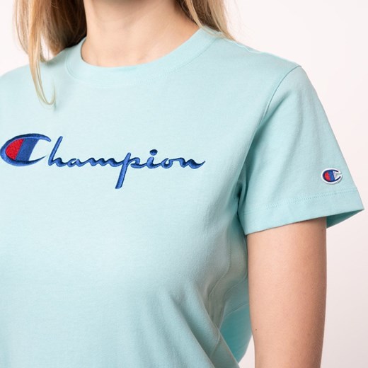 Koszulka damska Champion Script Logo Crew Neck T-Shirt (110992-BS056) Champion S Sneaker Peeker