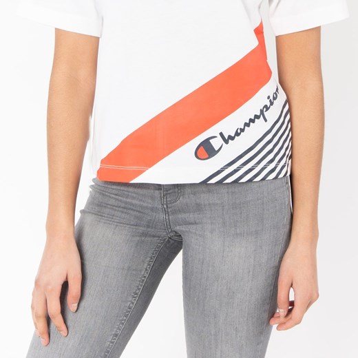 Koszulka damska Champion Stripe Detail Script Logo T-Shirt (112765-WW001) Champion XS Sneaker Peeker