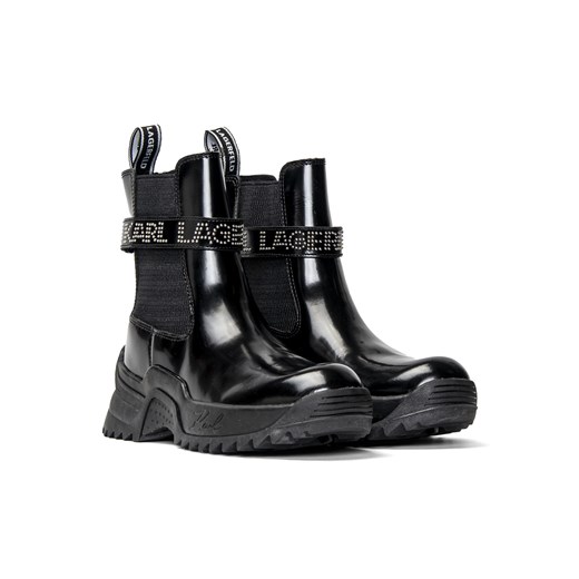 Sztyblety damskie czarne Karl Lagerfeld QUEST Gore Boot Mid Shine Karl Lagerfeld 36 Sneaker Peeker