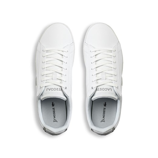 Sneakersy męskie białe Lacoste Carnaby BL21 SMA WHT Lacoste 46 Sneaker Peeker okazja