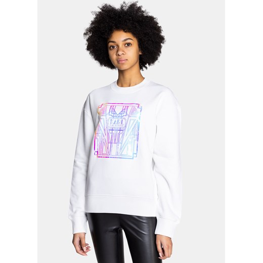 Bluza damska biała Karl Lagerfeld 216W1881-100 Karl Lagerfeld XS Sneaker Peeker