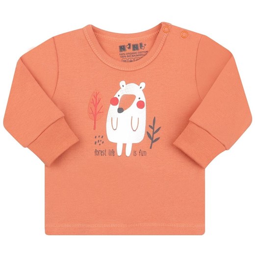 Nini koszulka dziecięca z bawełny organicznej ABN-3111 pomarańczowa 56 Nini 62 Mall