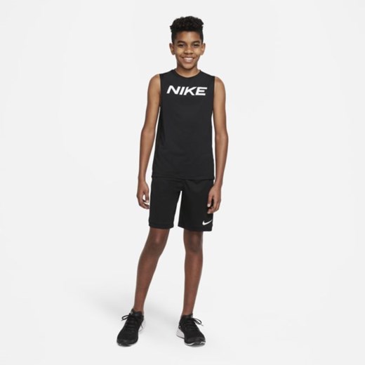 Koszulka bez rękawów dla dużych dzieci (chłopców) Nike Pro - Czerń Nike S Nike poland
