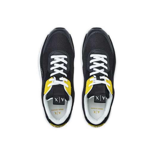 Sneakersy męskie czarne Armani Exchange XUX121 XV540 K682 Armani Exchange 42 okazja Sneaker Peeker