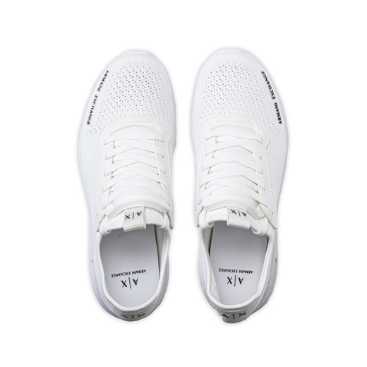 Sneakersy męskie białe Armani Exchange XUX128 XV548 00152 Armani Exchange 43 promocyjna cena Sneaker Peeker