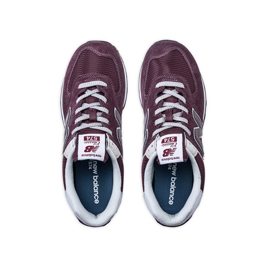 Sneakersy męskie bordowe New Balance ML574EGB New Balance 44.5 Sneaker Peeker