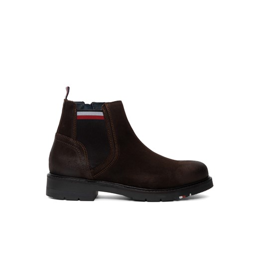 Trzewiki męskie Tommy Hilfiger Corporate Suede Chelsea (FM0FM03775-GT6) Tommy Hilfiger 41 Sneaker Peeker