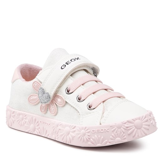 Sneakersy GEOX - J Ciak G. C J2504C 00954 C1Z8W S White/Lt Rose Geox 29 eobuwie.pl