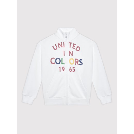 Bluza 3J68C5933 Biały Regular Fit United Colors Of Benetton 130 okazja MODIVO