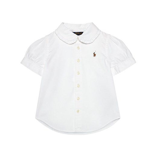 Koszula Solid Oxford 311680346001 Biały Regular Fit Polo Ralph Lauren 4_4T okazja MODIVO
