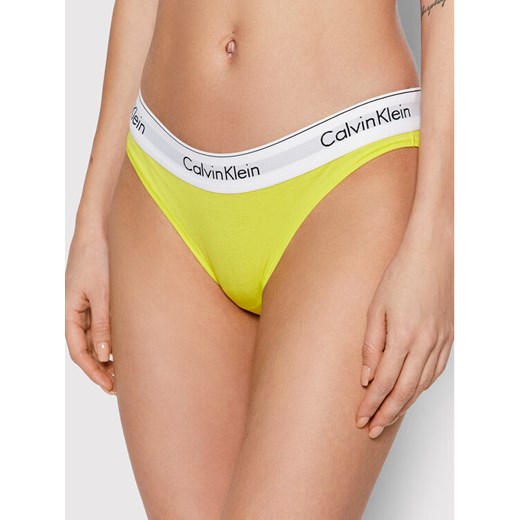 Figi klasyczne 0000F3787E Żółty Calvin Klein Underwear L wyprzedaż MODIVO