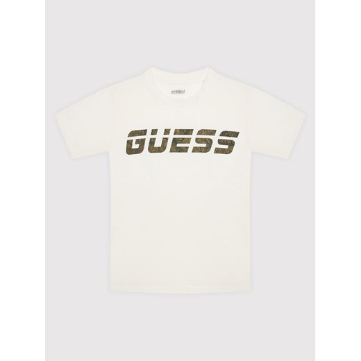 T-Shirt L1BI33 J1311 Biały Regular Fit Guess 8Y MODIVO promocja