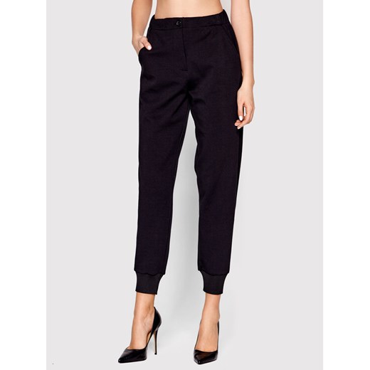 Spodnie dresowe 4IPRLF00L Czarny Regular Fit Sisley 44 MODIVO