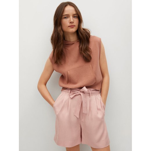 Szorty materiałowe Smart 17050732 Różowy Regular Fit Mango 40 promocja MODIVO
