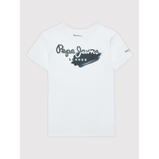 T-Shirt Celio PB503365 Biały Regular Fit Pepe Jeans 8Y MODIVO