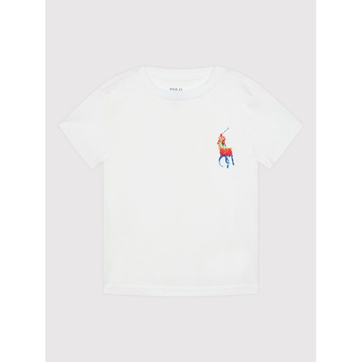 T-Shirt 321858710002 Biały Regular Fit Polo Ralph Lauren 3_3T MODIVO