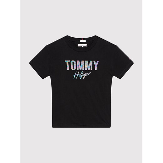 T-Shirt Script KG0KG05700 D Czarny Regular Fit Tommy Hilfiger 8 MODIVO okazja