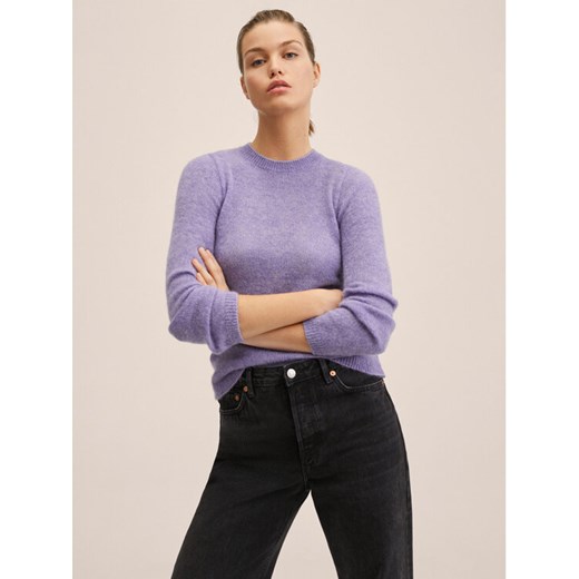 Sweter Nube 27081148 Fioletowy Regular Fit Mango S MODIVO