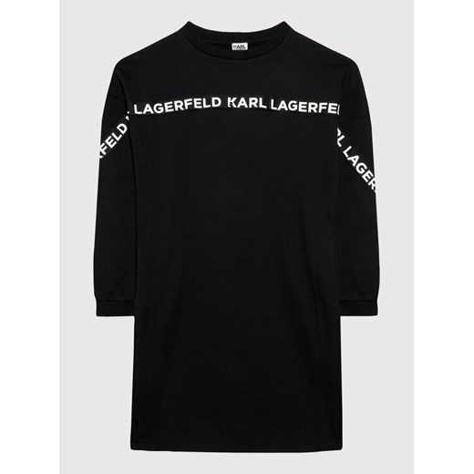 Sukienka codzienna Z12187 S Czarny Regular Fit Karl Lagerfeld 10Y okazja MODIVO