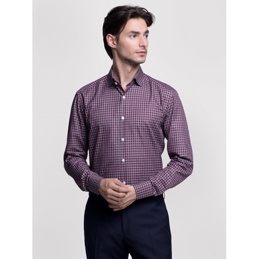 Koszula Roberto XA0843 Bordowy Slim Fit Vistula 176_182_40 MODIVO okazja