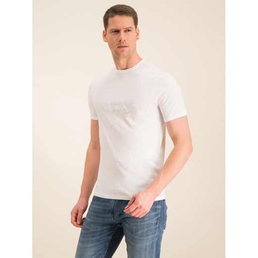 T-Shirt 8NZTCD Z8H4Z 1100 Biały Regular Fit Armani Exchange XL MODIVO